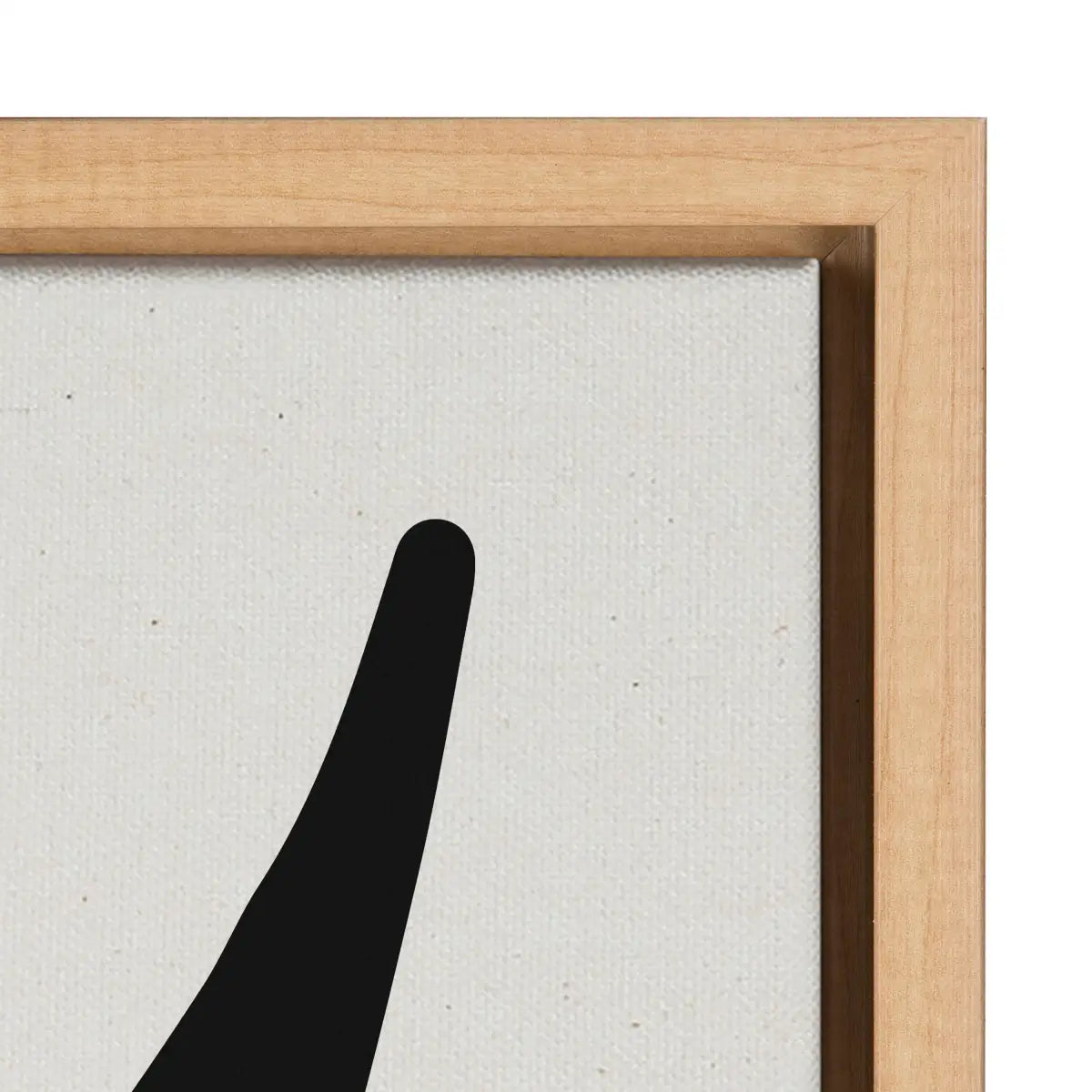 Framed Canvas - Modern Botanical Neutral Abstract 1 - kateandlaurel