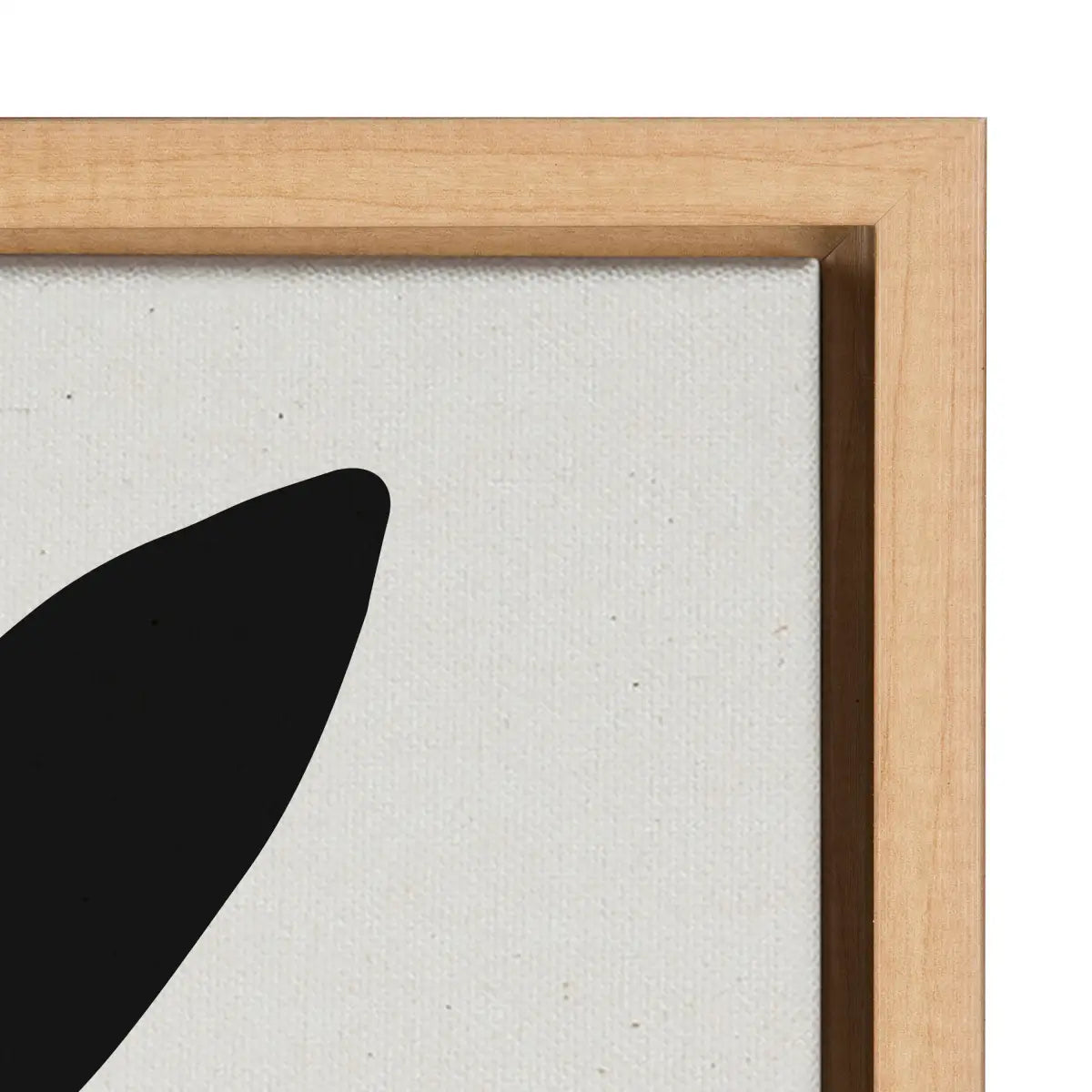 Modern Botanical Neutral Abstract 2 Framed Canvas - kateandlaurel