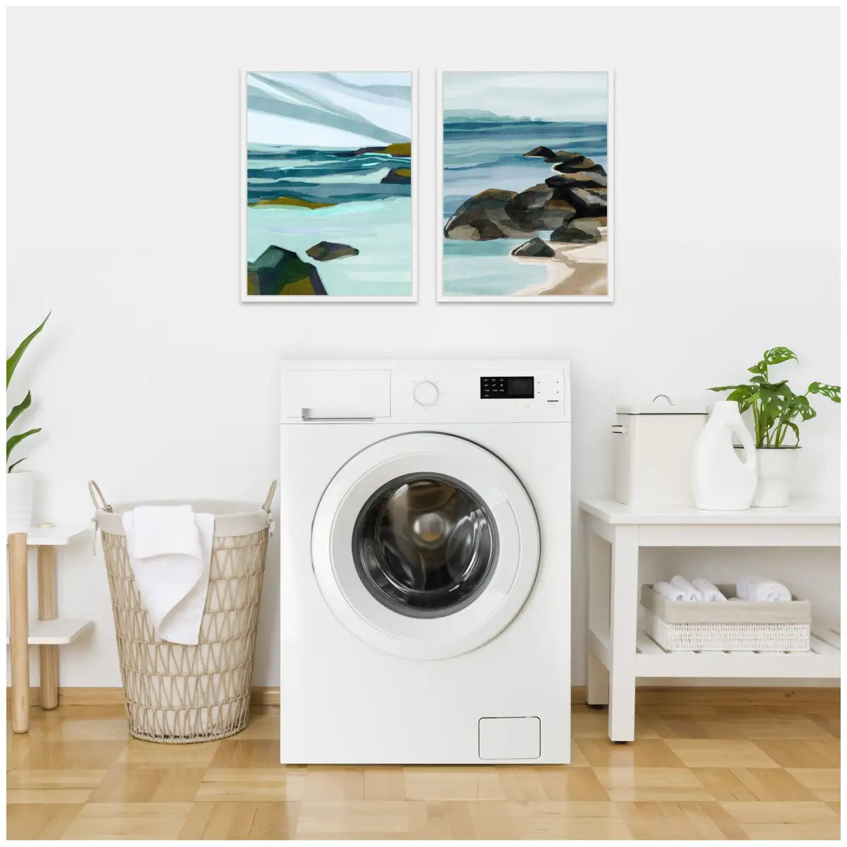 Canvas Art Print Set of 2 - Ocean Breeze Landscape - kateandlaurel
