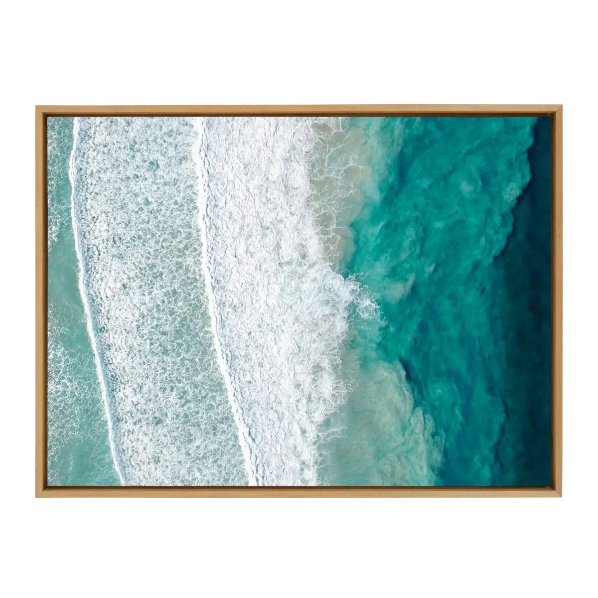 Ocean Waves by the Bay Framed Canvas - kateandlaurel