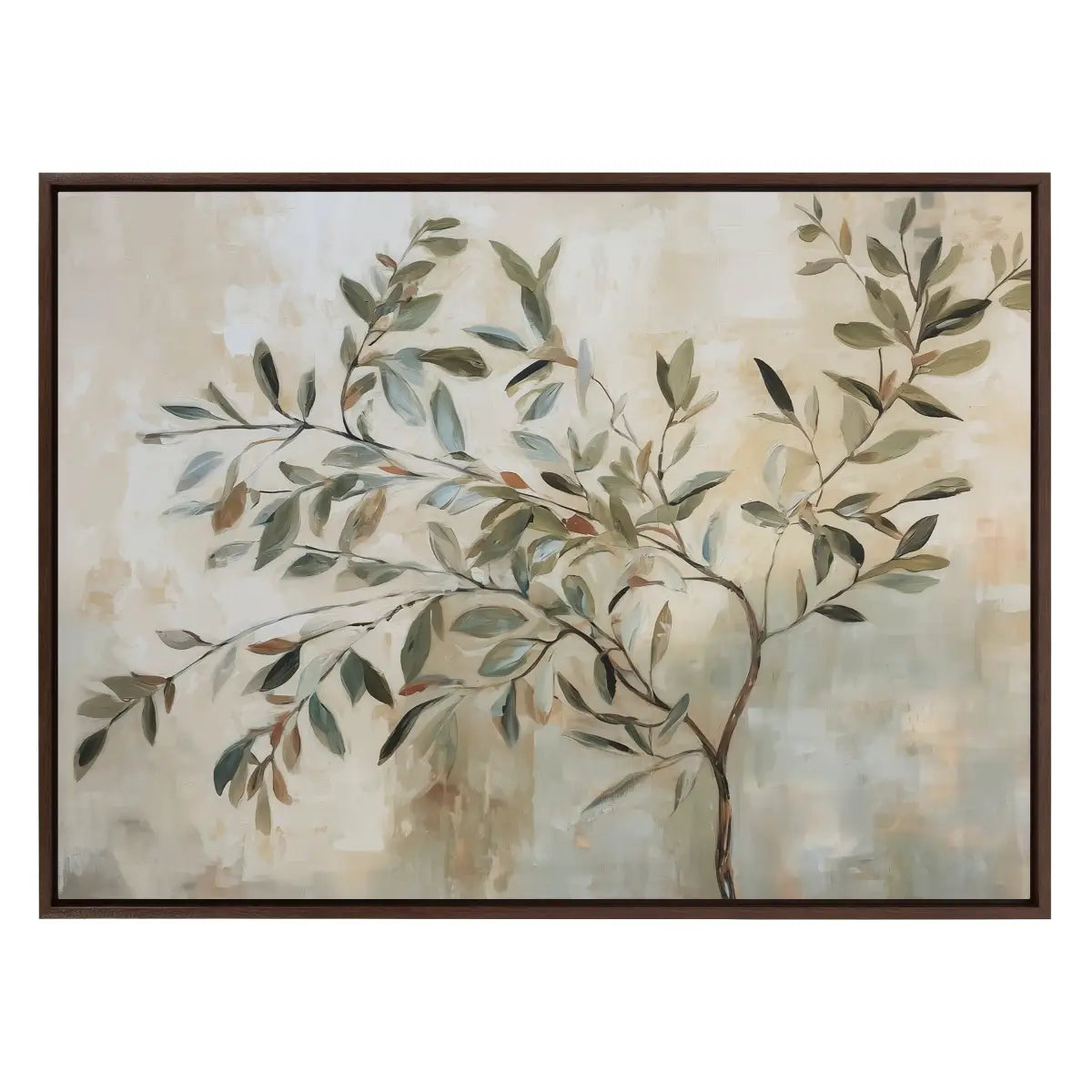 Framed Canvas Art - Olive Tree Abstract - kateandlaurel