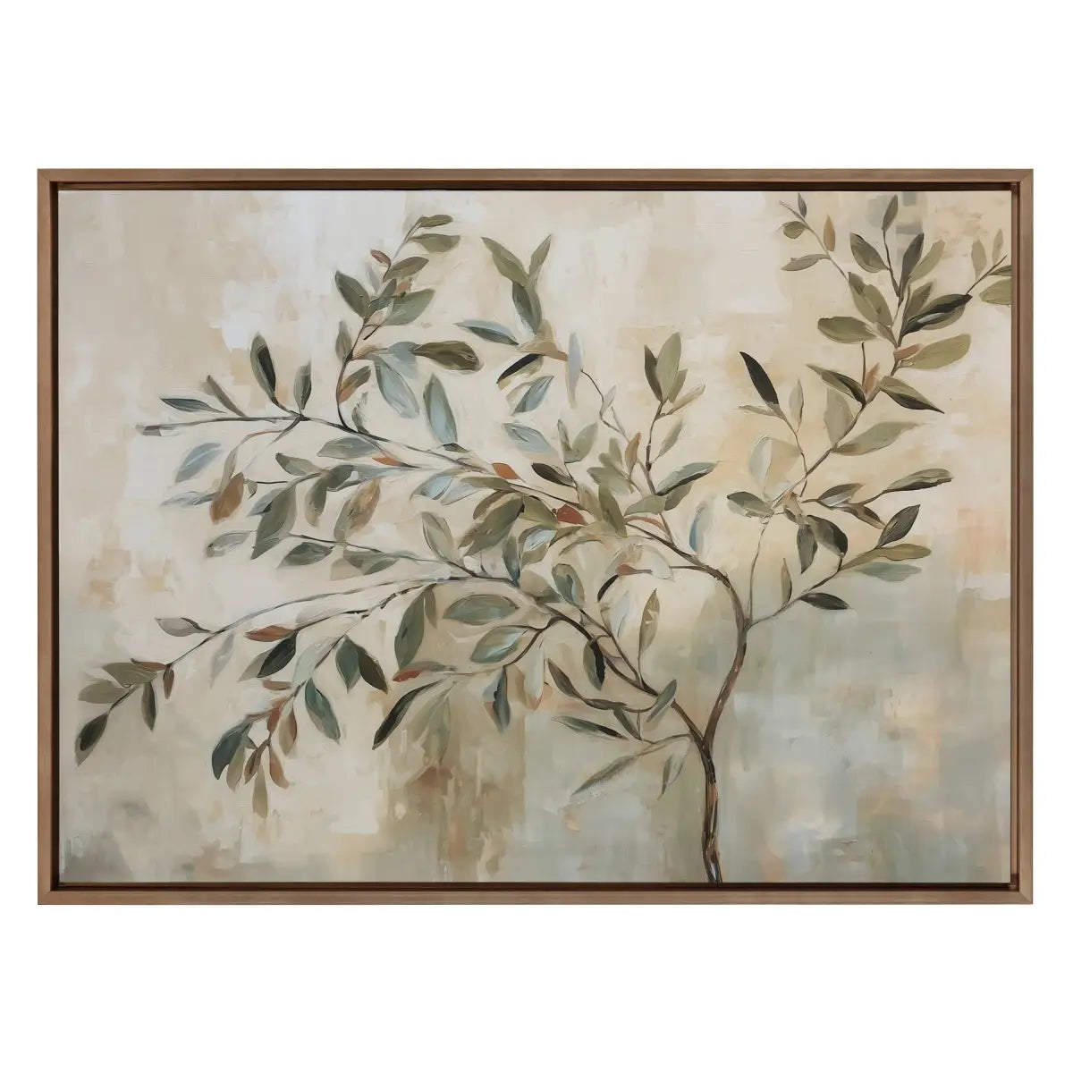 Framed Canvas Art - Olive Tree Abstract - kateandlaurel