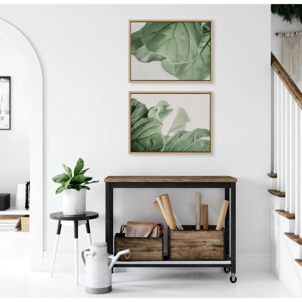 Canvas Art Print Set of 2 - Plant Study 6 and Plant Study 7 - kateandlaurel
