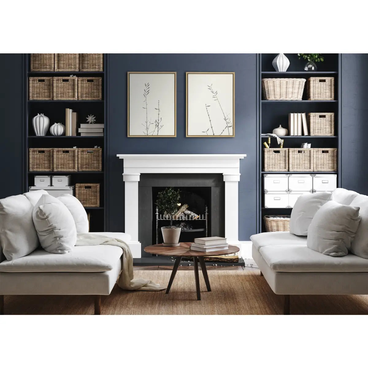 Canvas Art Print Set of 2 - Retro Tennessee Botanicals - kateandlaurel