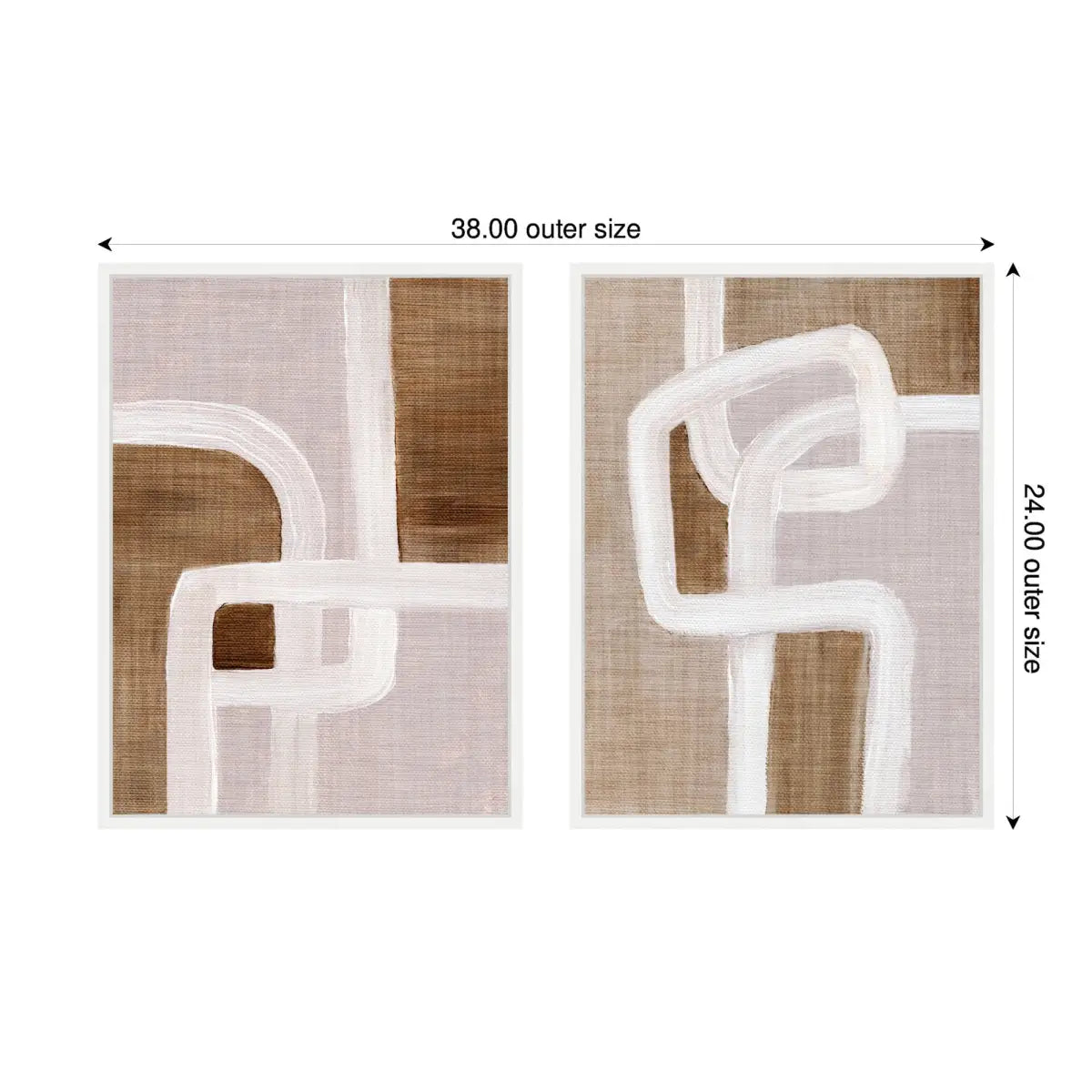 Canvas Art Print Set of 2 - Rhythmic Lines I and II - kateandlaurel