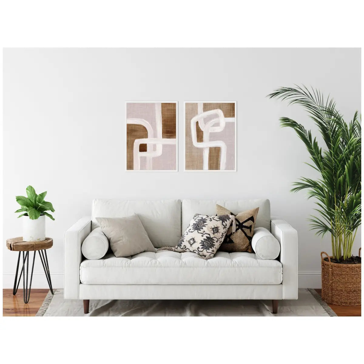 Canvas Art Print Set of 2 - Rhythmic Lines I and II - kateandlaurel