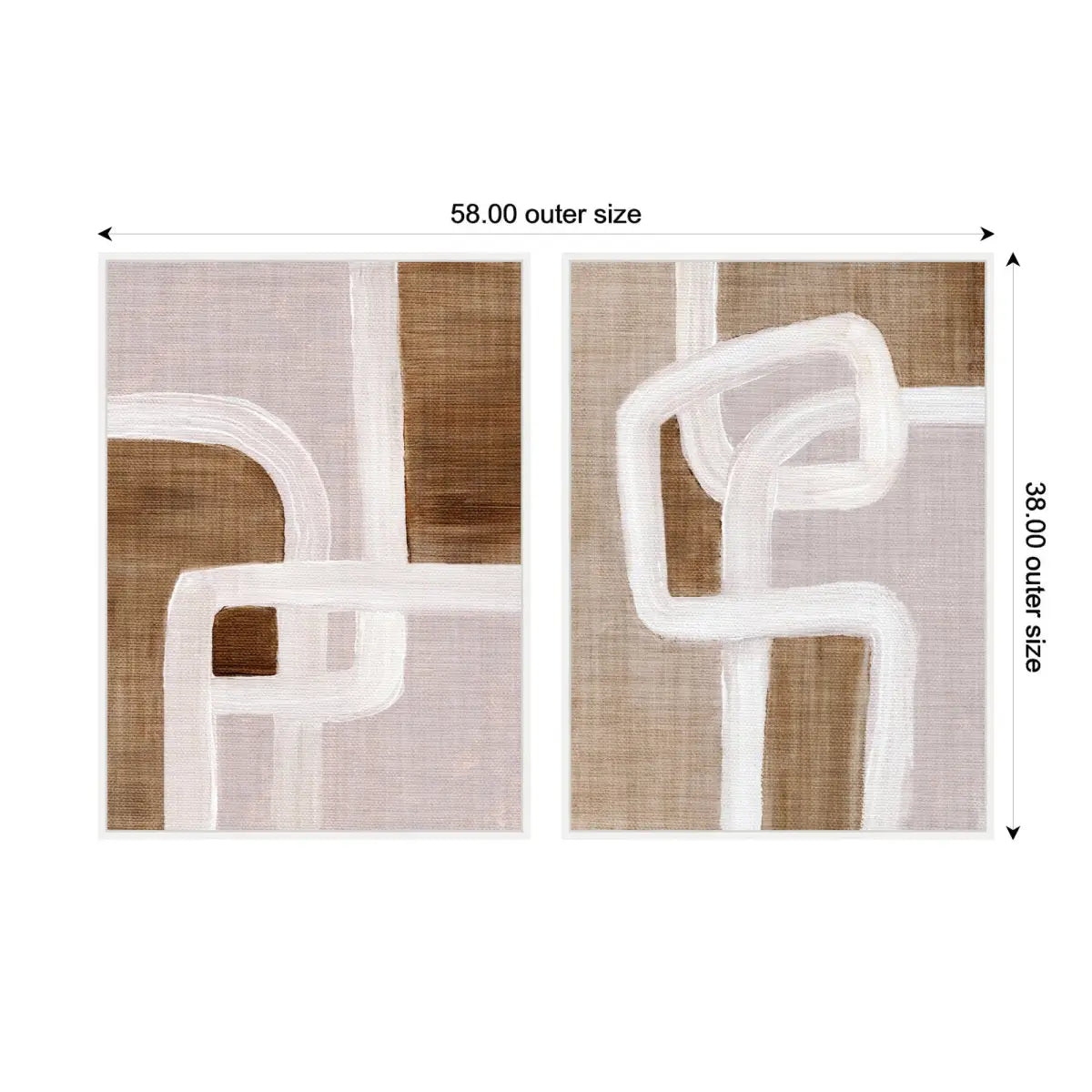 Canvas Art Print Set of 2 - Rhythmic Lines I and II - kateandlaurel