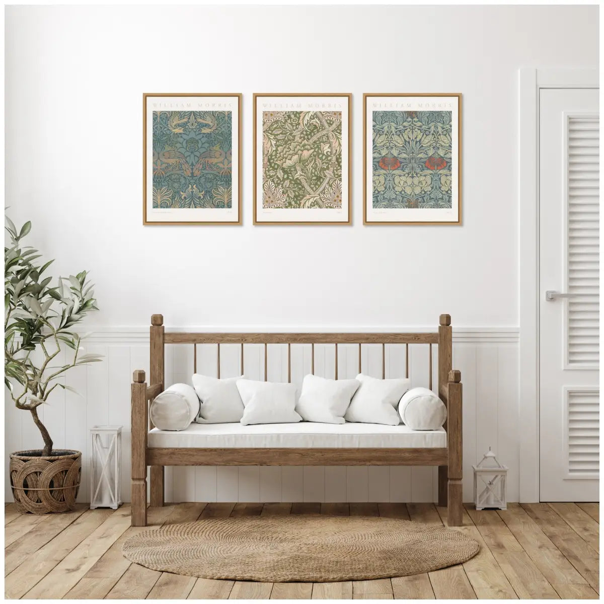 Canvas Art Print Set of 3 - William Morris Posters by The Art Institute of Chicago - kateandlaurel