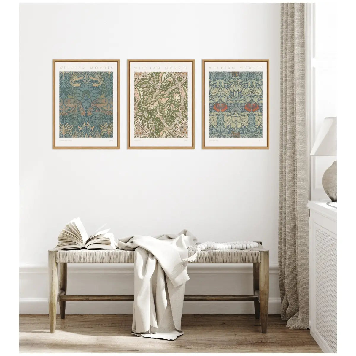 Canvas Art Print Set of 3 - William Morris Posters by The Art Institute of Chicago - kateandlaurel