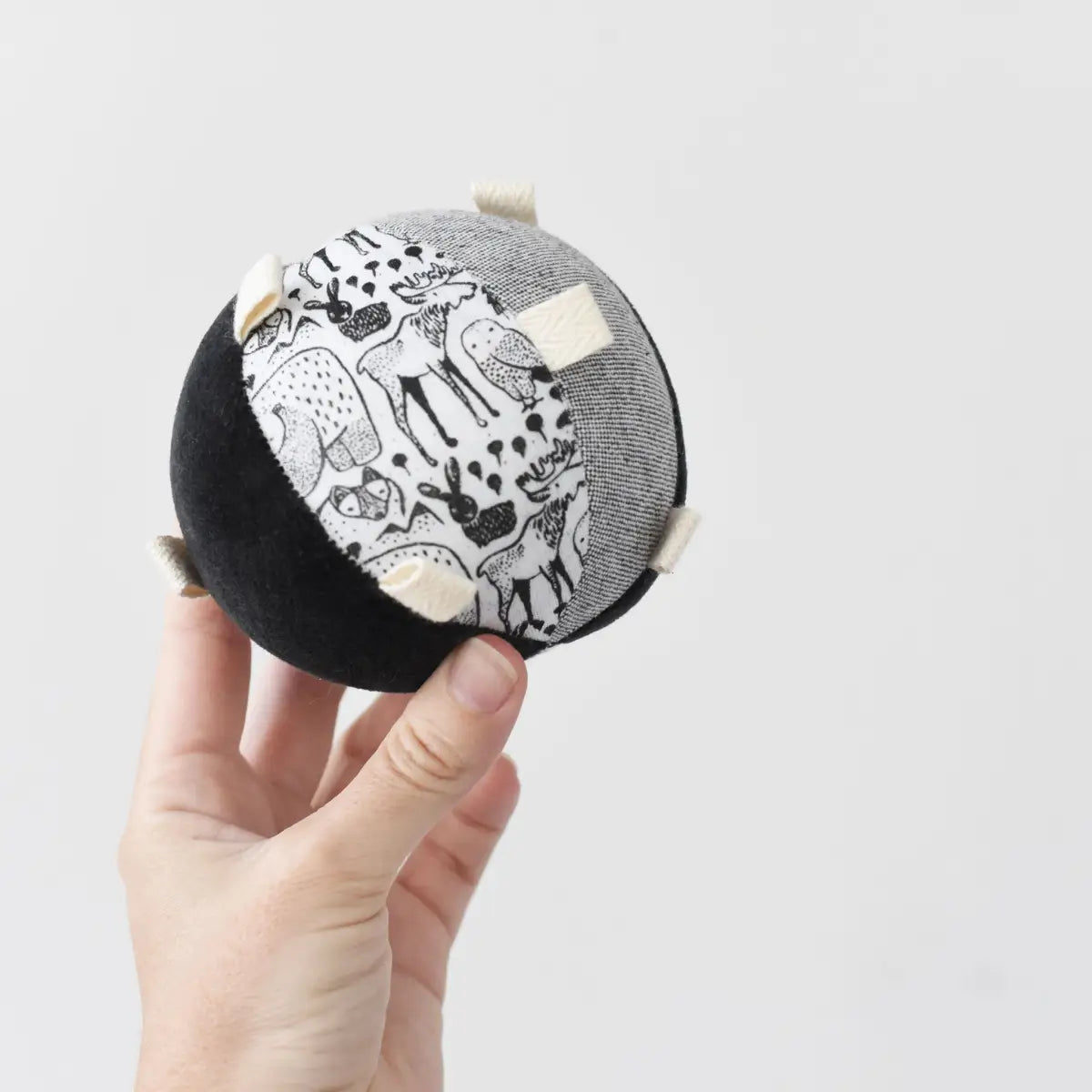 Taggy Ball with Rattle - Nordic - Wee Gallery