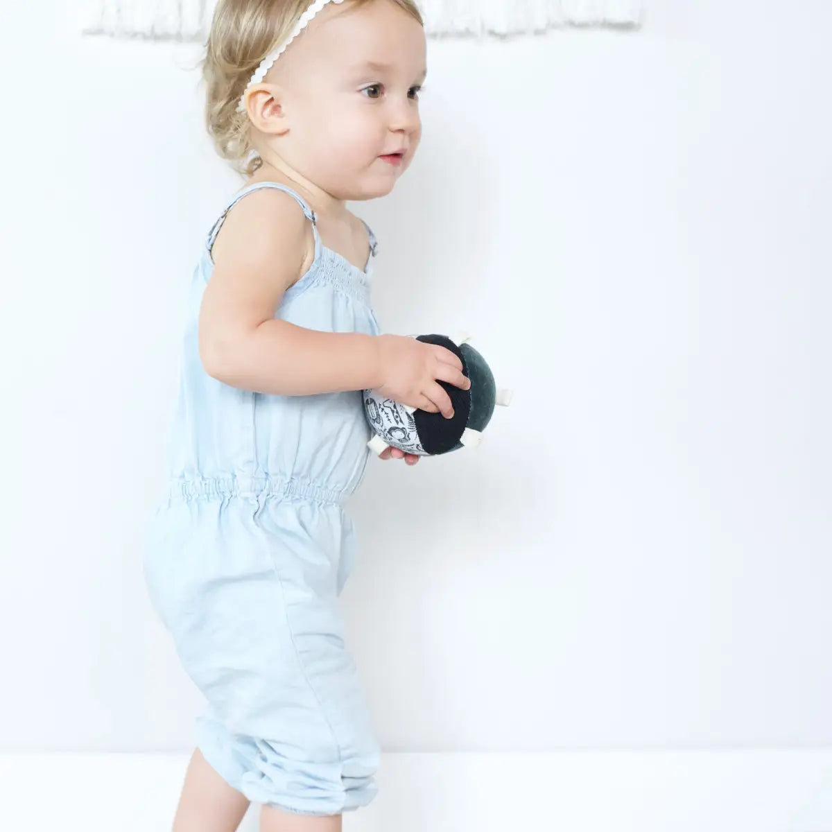 Taggy Ball with Rattle - Wild - Wee Gallery