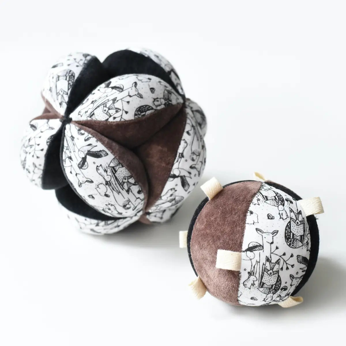 Taggy Ball with Rattle - Woodland - Wee Gallery