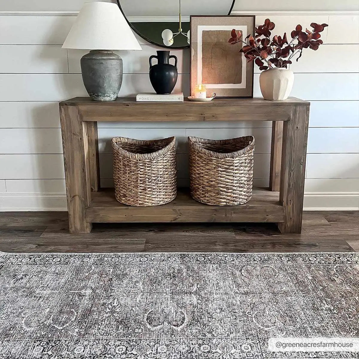 Tan Jill Vintage Washable Area Rug - Boutique Rugs