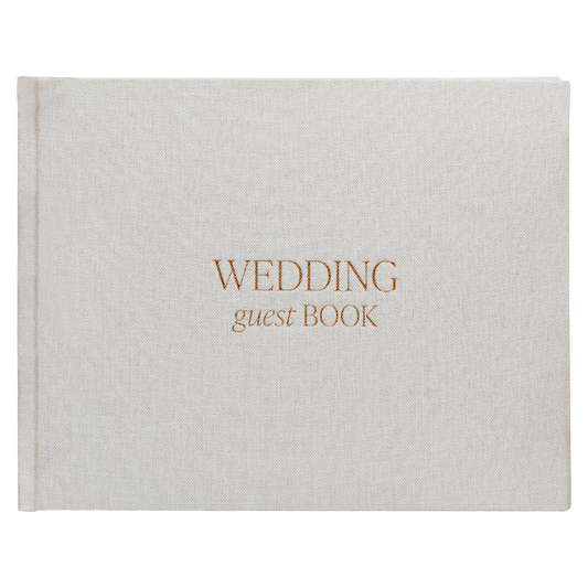Tan Wedding Guestbook - Sweet Water Decor