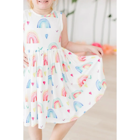 Tank Twirl Dress - Radiant Rainbows - Mila & Rose ®