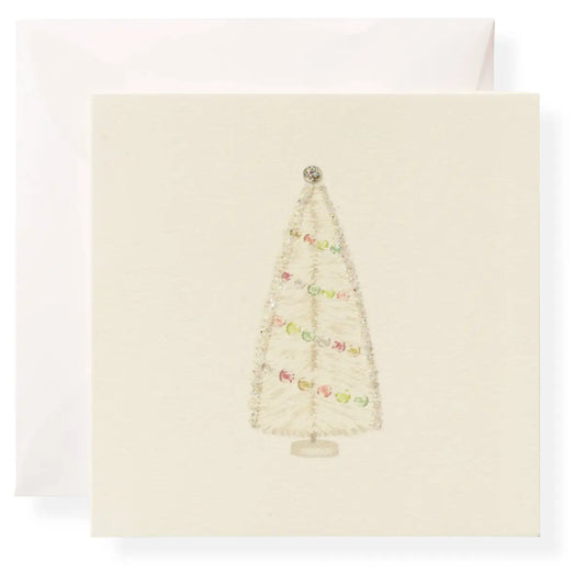 Christmas Gift Enclosure Card - Tannenbaum - White Tree - Karen Adams Designs