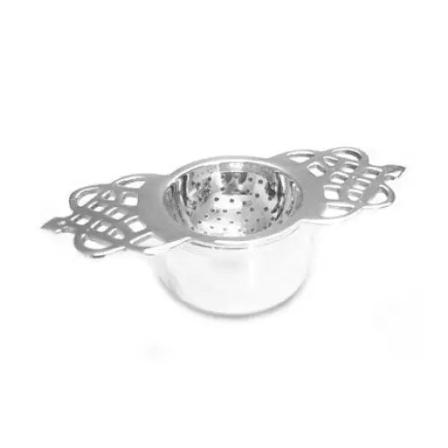 Tea Strainer – Silver Plated - Silver Plated - Short Handle - Harney & Sons Fine Teas