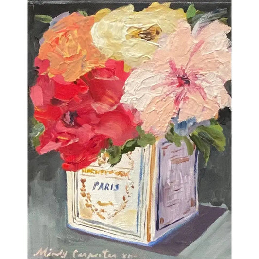 Postcard - Tea Tin Floral - Carpe Diem Papers