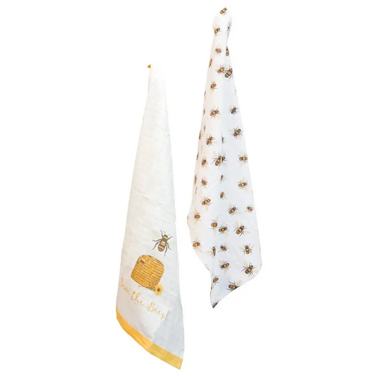 Tea Towels - Save The Bees - Set of 2 - Boston International