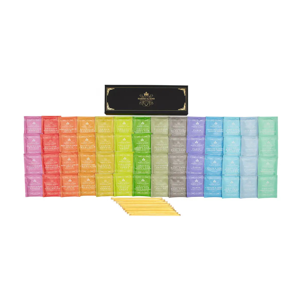 Teabag and Honey Sticks Sampler in Gift Box - Teabags / Teabag & Honey Sampler - Harney & Sons Fine Teas