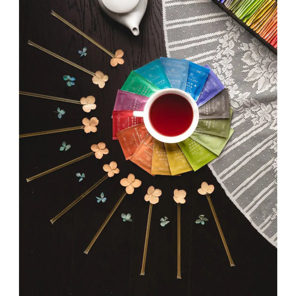 Teabag and Honey Sticks Sampler in Gift Box - Teabags / Teabag & Honey Sampler - Harney & Sons Fine Teas