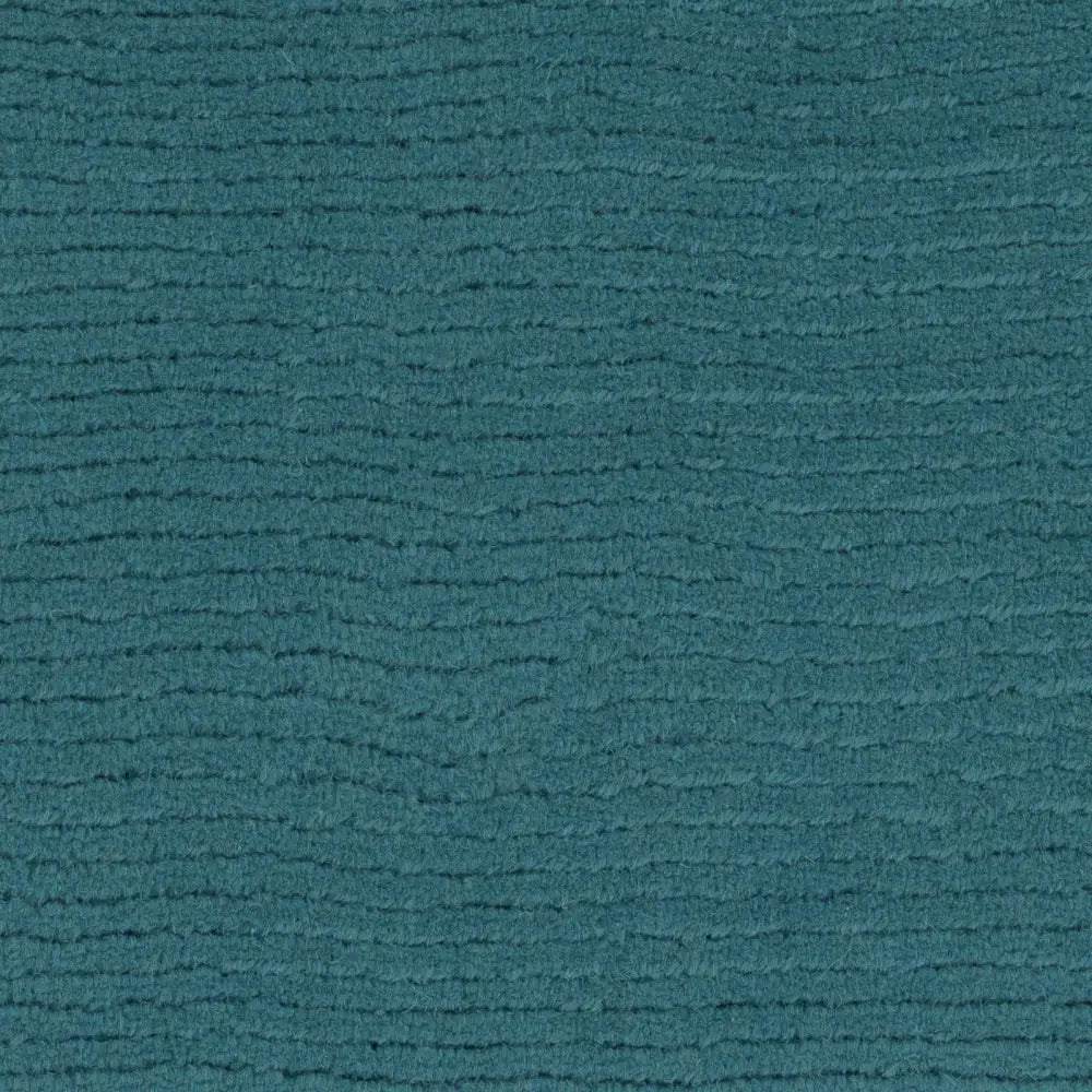 Teal Blue Solid Wool Area Rug - Boutique Rugs