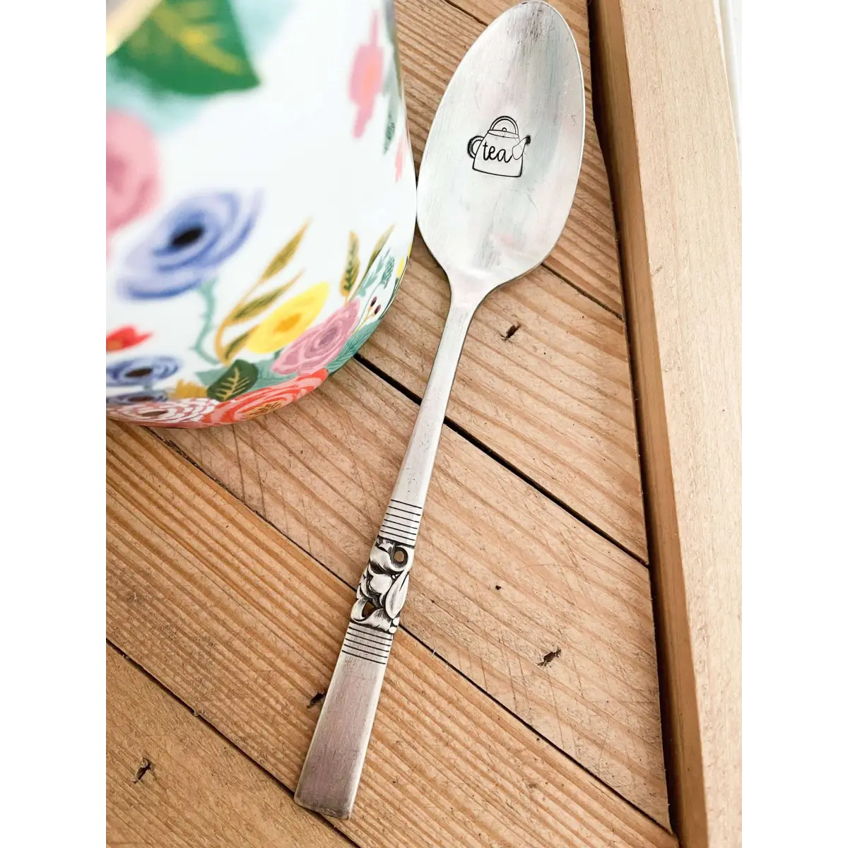 Teapot Tea Vintage Stamped Spoon - The Sassy Barn