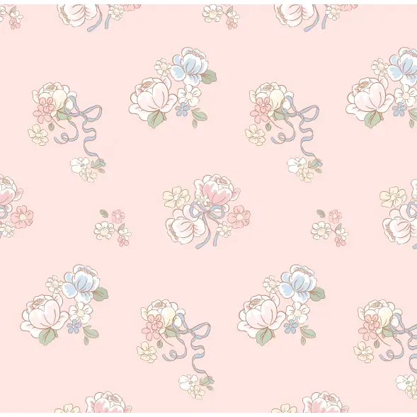 Tessa Wallpaper - Sweet Pastel Flowers - by In My Jammers - Loomwell Home Goods