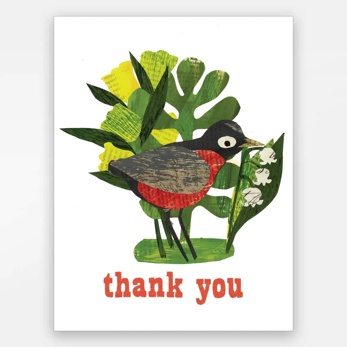 Thank You Robin Card (blank) - Paste