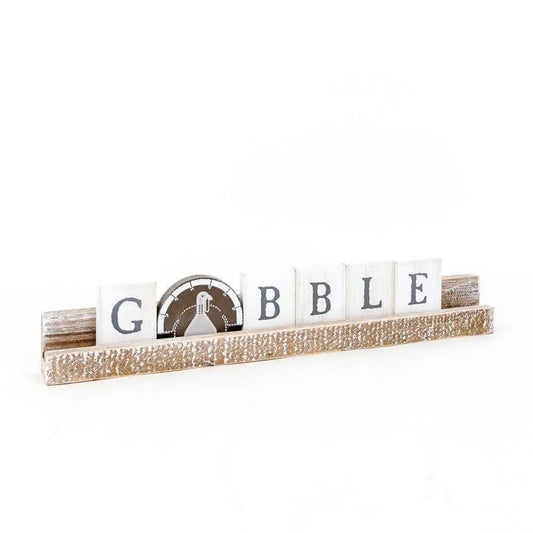Thanksgiving GOBBLE Letter Board Kit - letter tiles and 13’’ ledgie - Adams & Co.