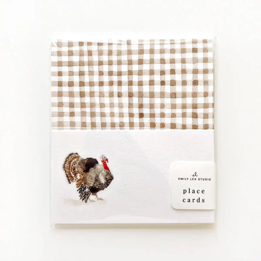 Thanksgiving Place Cards - Turkey - emily lex studio