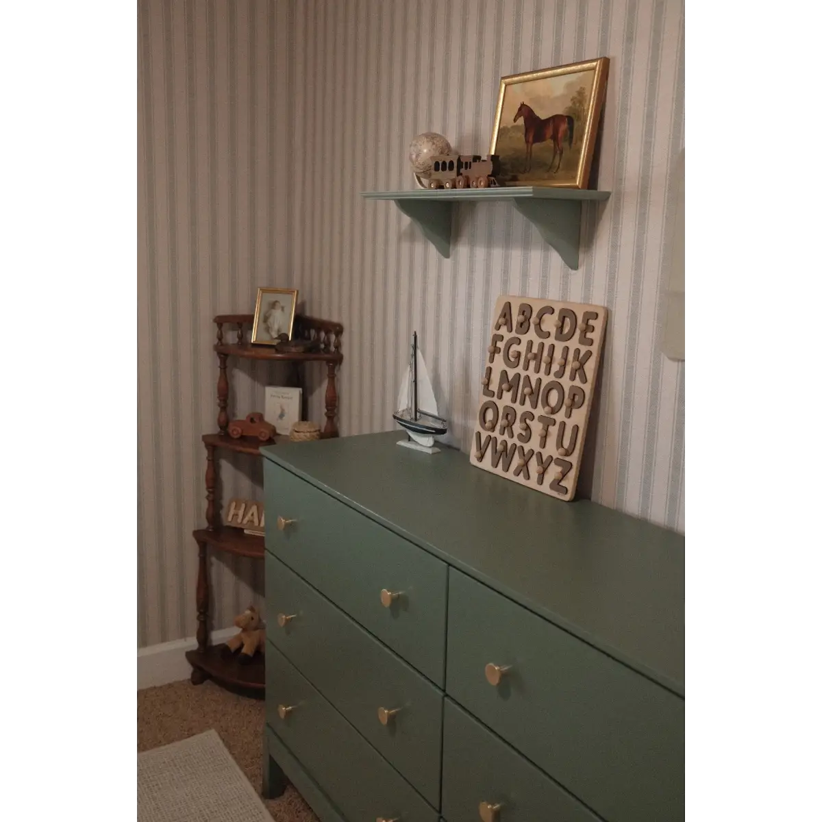 Theo Wallpaper - Country Ticking Stripe - Loomwell Home Goods