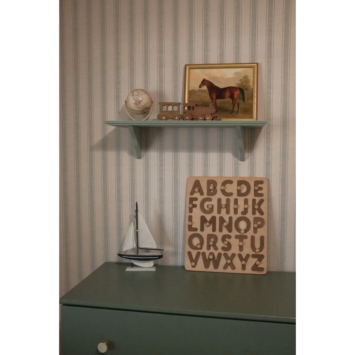 Theo Wallpaper - Country Ticking Stripe - Loomwell Home Goods