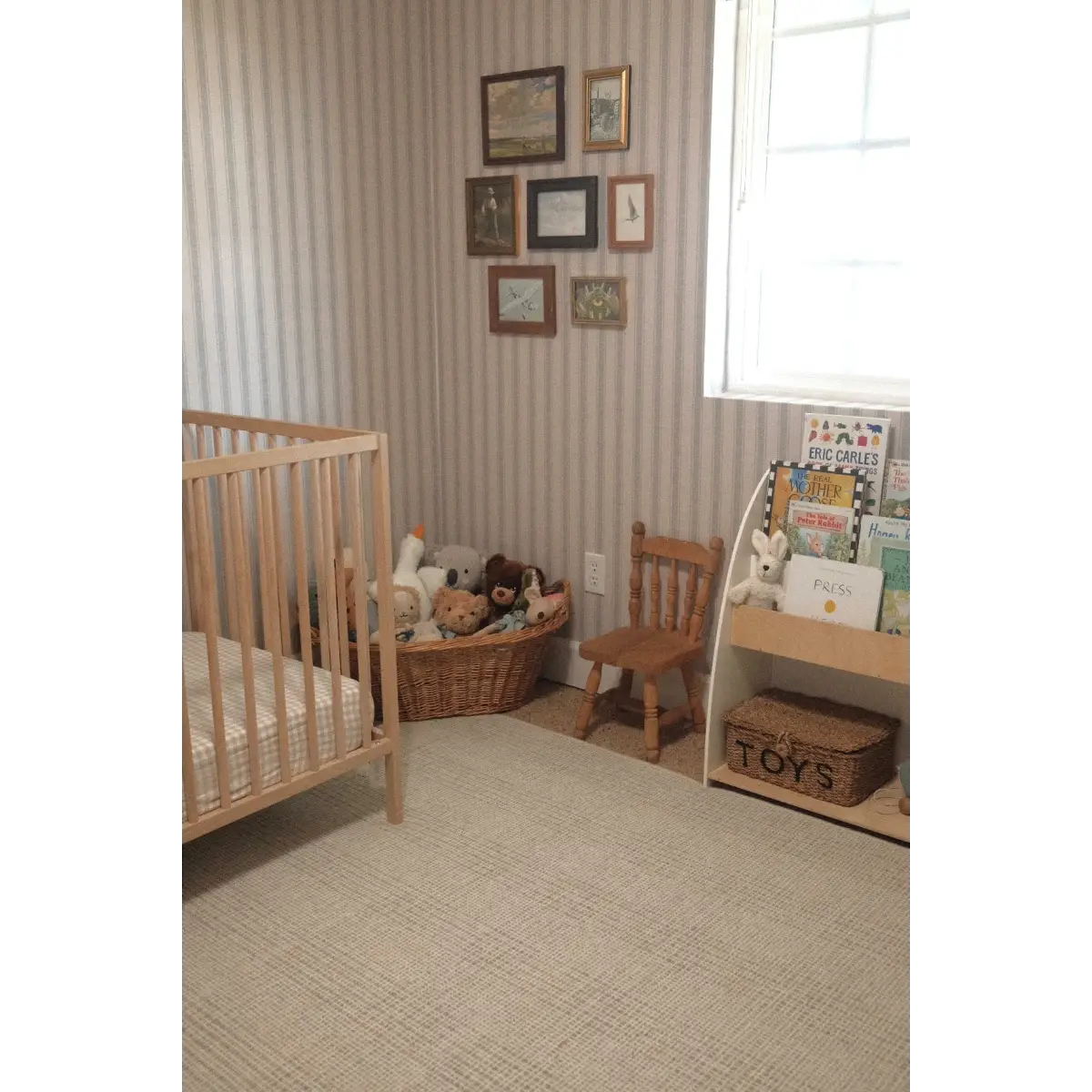 Theo Wallpaper - Country Ticking Stripe - Loomwell Home Goods