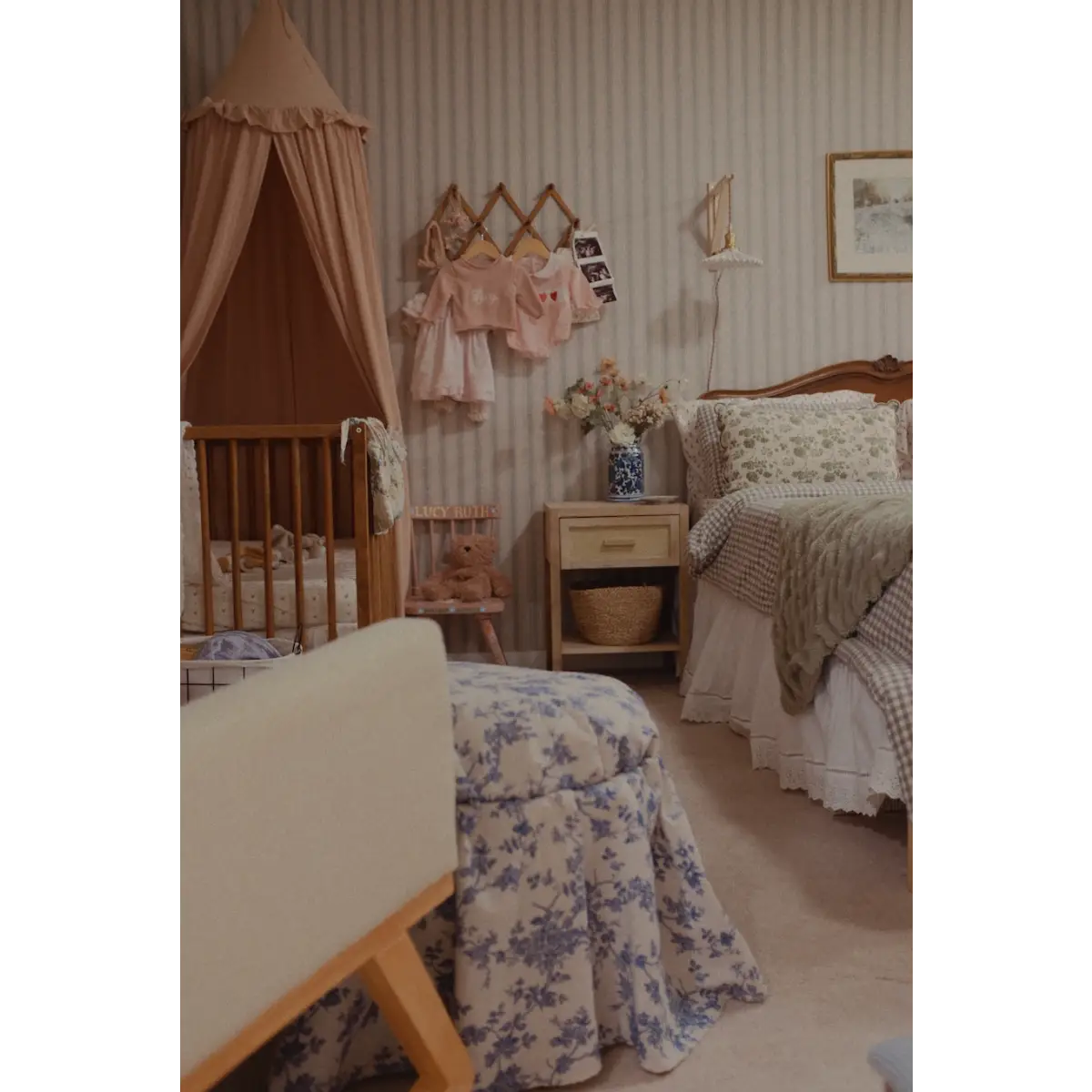 Theo Wallpaper - Country Ticking Stripe - Loomwell Home Goods