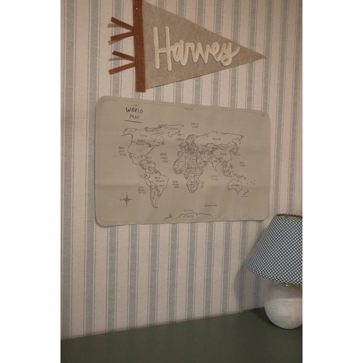 Theo Wallpaper - Country Ticking Stripe - Loomwell Home Goods