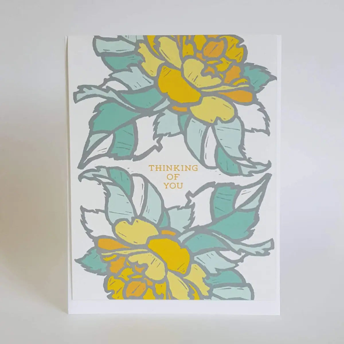 Thinking of You Friendship Greeting Card / Sympathy Card - Little Green
