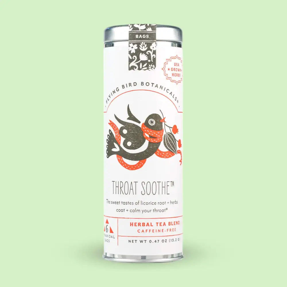 Throat Soothe – 6 Tea Bag Tin - Flying Bird Botanicals