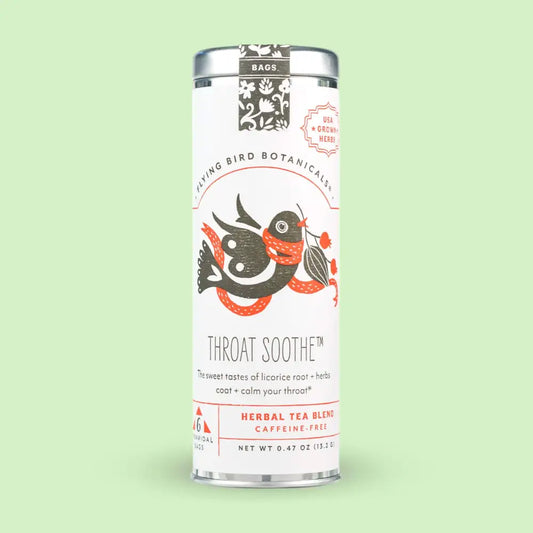 Throat Soothe – 6 Tea Bag Tin - Flying Bird Botanicals