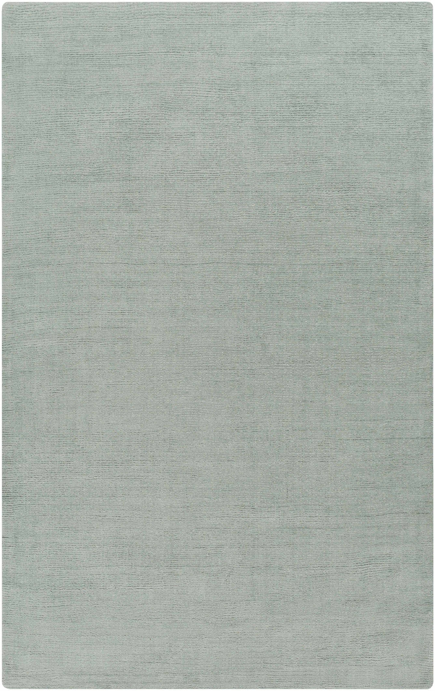 Dusty Sage Solid Wool Area Rug - 5’ x 8’ Rectangle - Boutique Rugs
