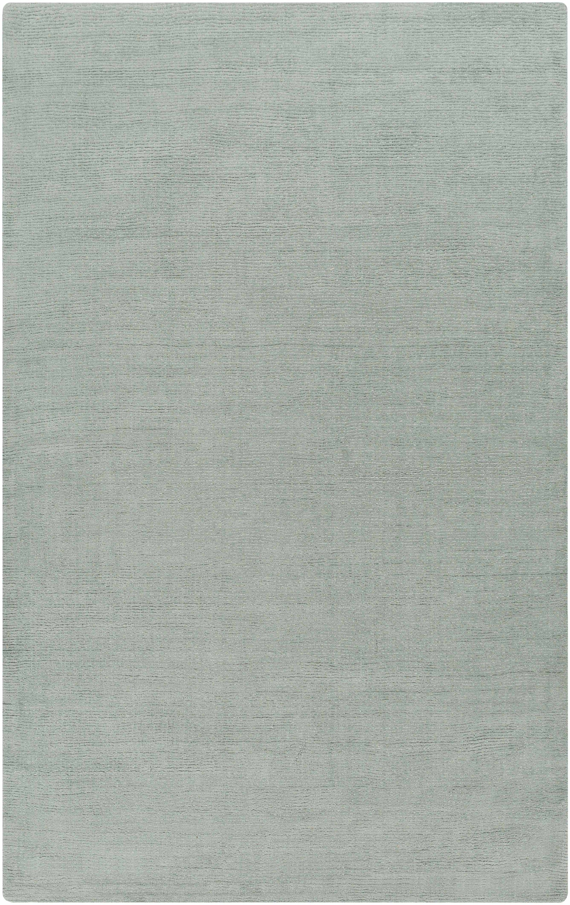 Dusty Sage Solid Wool Area Rug - 5’ x 8’ Rectangle - Boutique Rugs