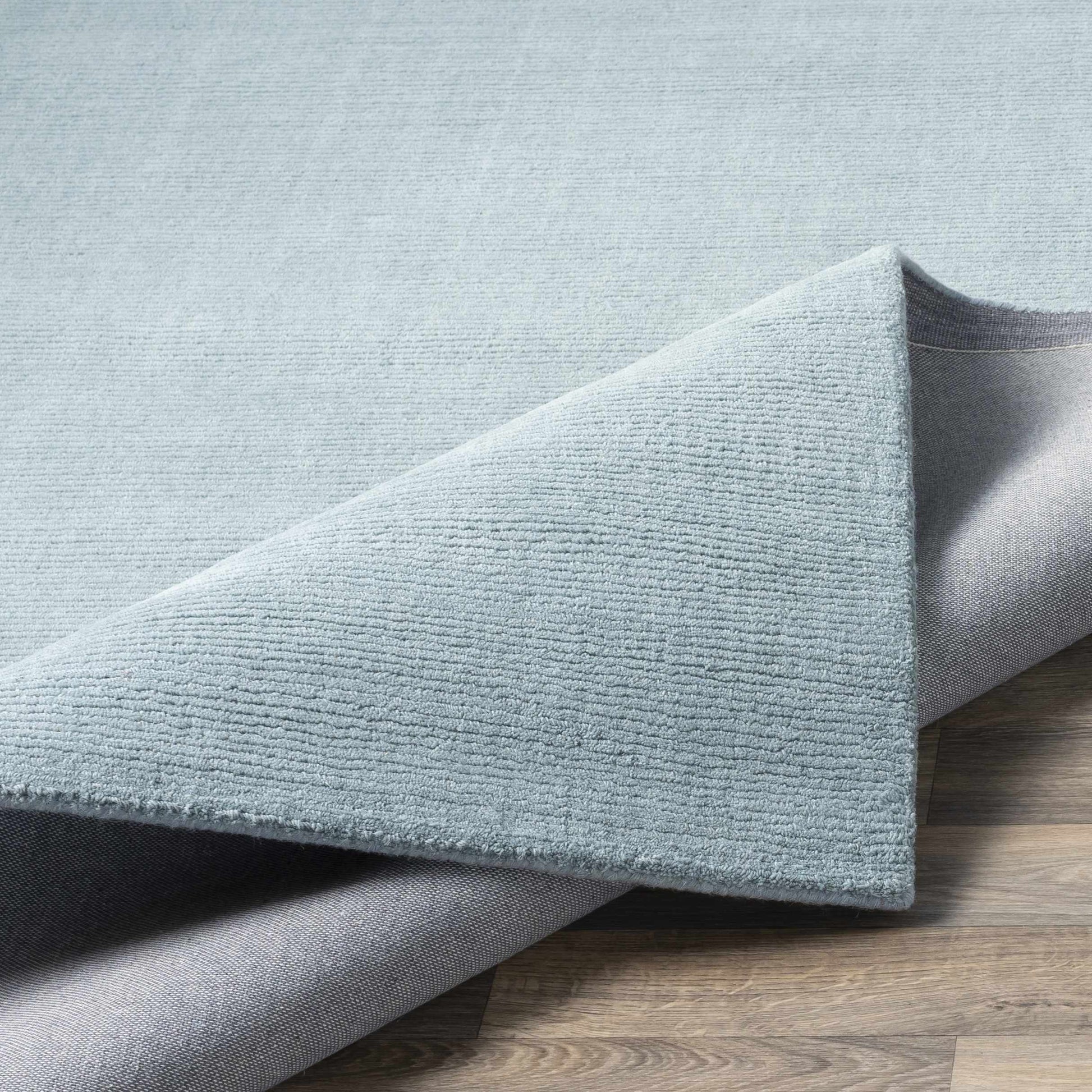 Dusty Sage Solid Wool Area Rug - Boutique Rugs