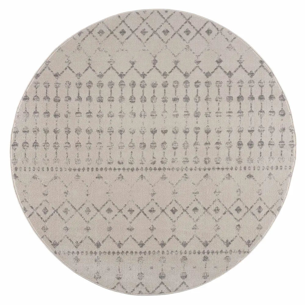 Tigrican Ivory 2331 Area Rug - 6’7’’ Round - Boutique Rugs