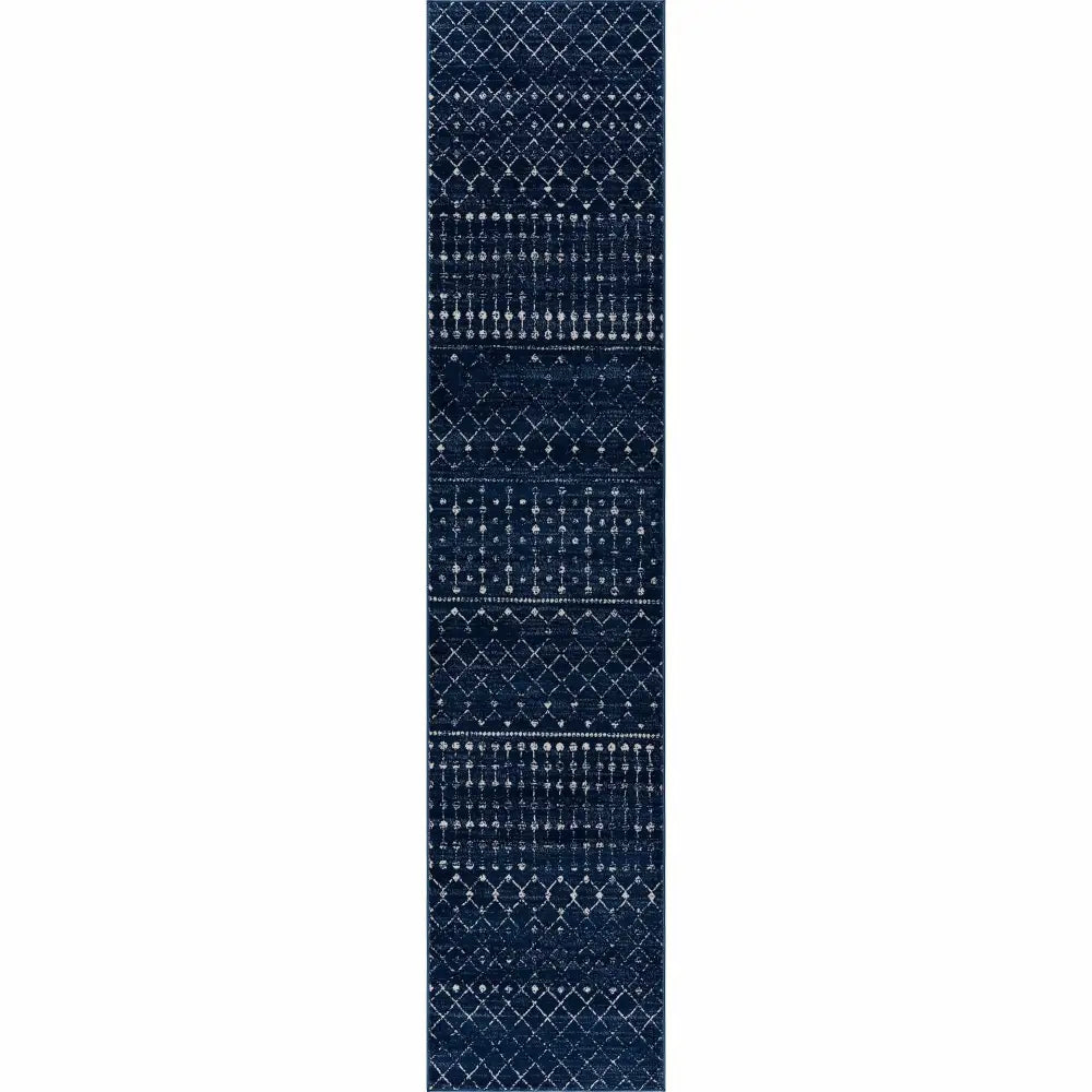 Tigrican Navy 2335 Area Rug - * 2’7’’ x 10’ Runner - Boutique Rugs