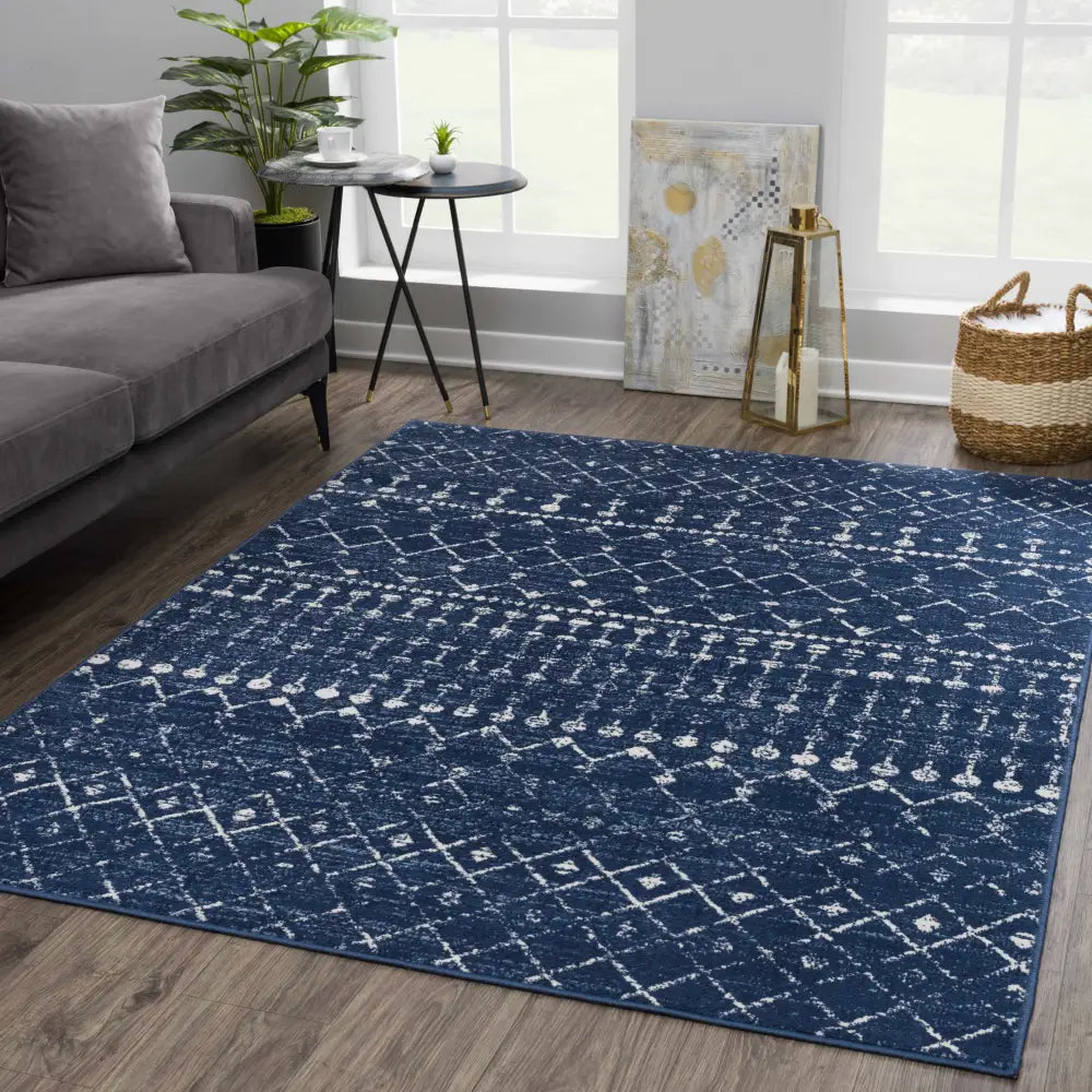 Tigrican Navy 2335 Area Rug - Boutique Rugs