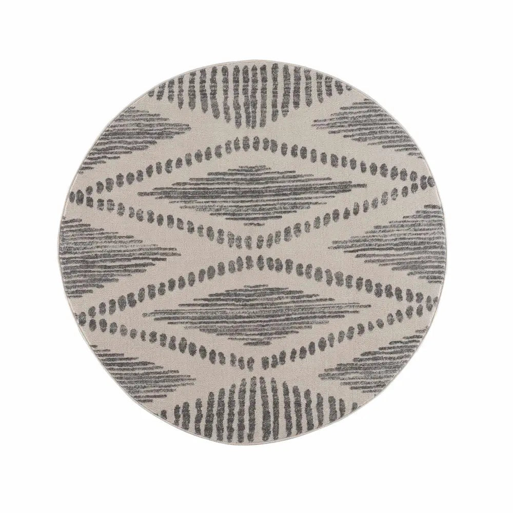 Tigrisis Ivory 2327 Area Rug - 7’10’’ Round - Boutique Rugs