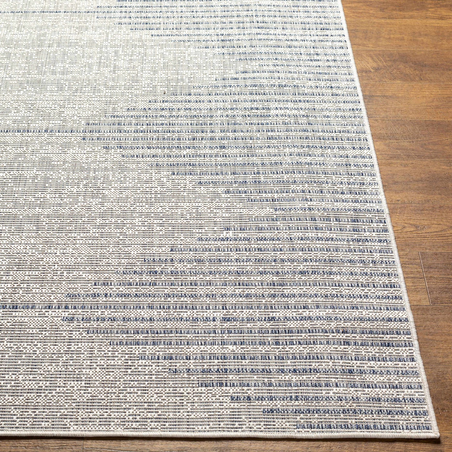 Tapis d'extérieur Stephan gris et bleu