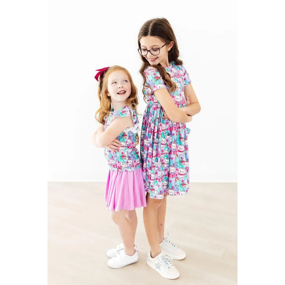 Pocket Twirl Dress - Time to Purr-ty - Kitty Cats - Mila & Rose ®