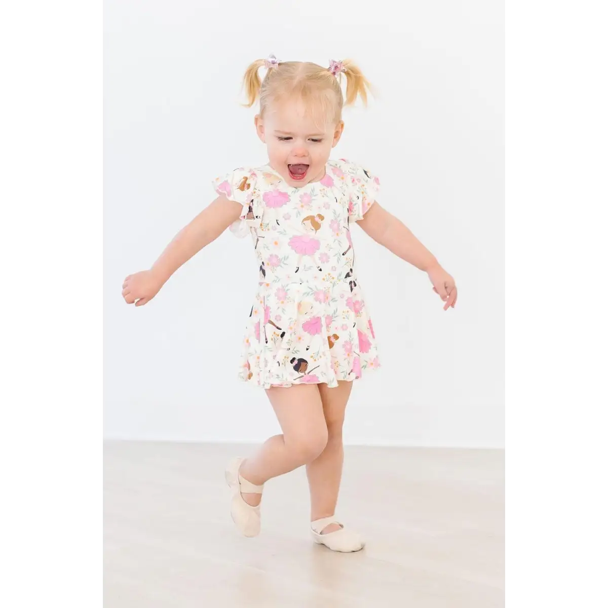Twirl Leotard with Skirt - Tiny Dancer - Pink Ballerinas - Mila & Rose ®