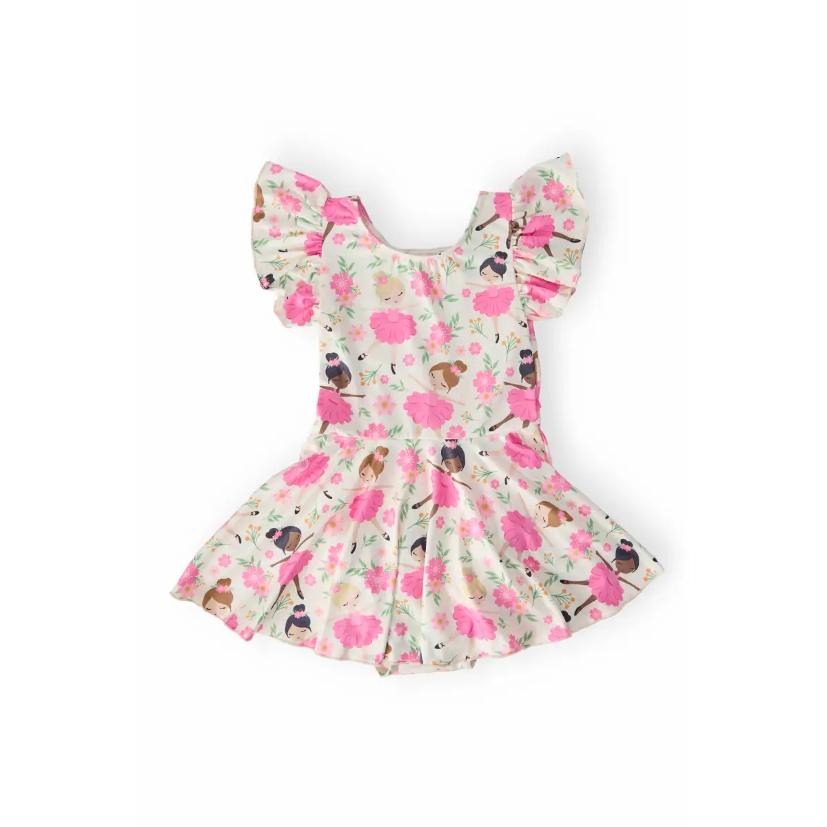 Twirl Leotard with Skirt - Tiny Dancer - Pink Ballerinas - 6-12M - Mila & Rose ®